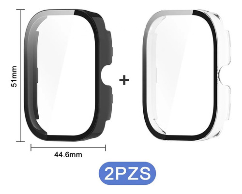 2pzs Protector Funda Case Para Redmi Watch 4 Con Micas