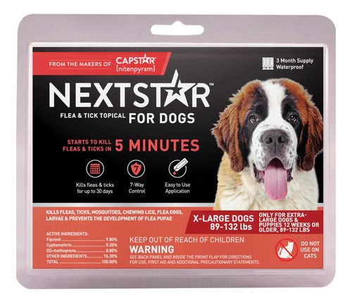 Prevención De Pulgas Y Garrapatas Nextstar Para Perros Extra