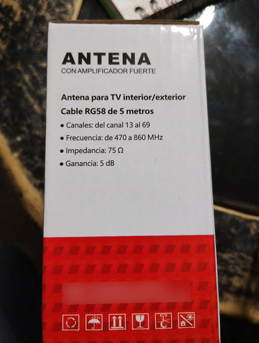 Antena Hd Para Interiores Negro