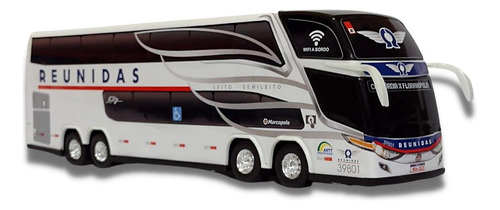 Brinquedo Miniatura De Ônibus Reunidas Sc 1800 Dd G7