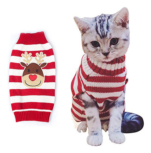 Bobibi - Suter Para Gatos De Navidad Con Diseo De Santa Clau