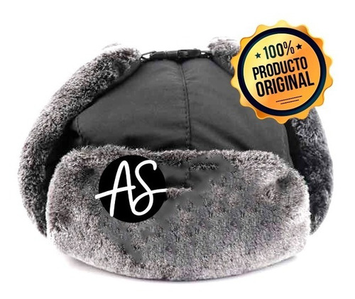 Gorro Ruso Aviador Térmico Esquí Impermeable C/piel Ushanka