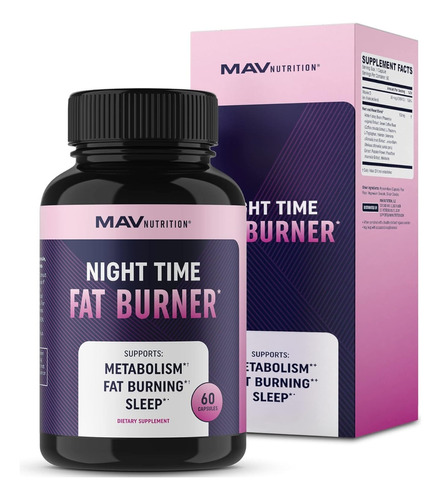 Mav Nine Time Fat Burner Quemador De Grasa 60 Caps Sfn