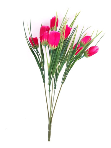 Ramo Tulipán Con 10 Flores Artificial 800037