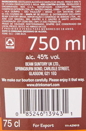 Imagem 3 de 6 de Uísque Bourbon Maker's Mark Estados Unidos Da América 750ml
