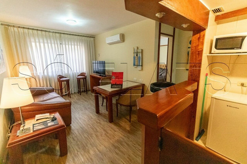 Imagem 2 de 15 de Flat Estilo Residencie, A Poucos Metros Da Av. Faria Lima E Nove De Julho - Sf30227