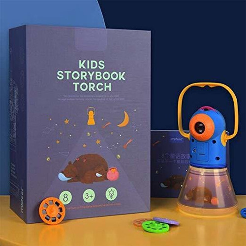 Story Projection Torch With Night Light, Kids Sleep Stories,