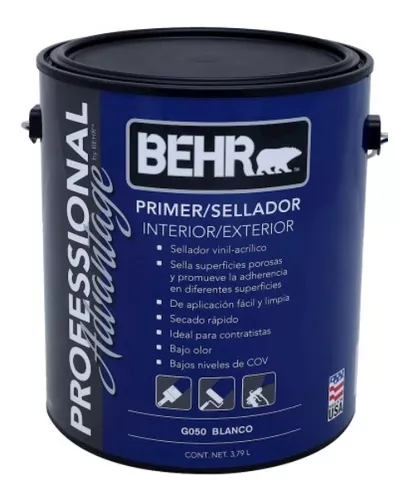 Protector e impermeabilizante behr impermeabilizante para concreto y  mampostería transparente 3.79 l