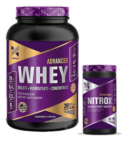 Combo Muscular Advanced Whey Protein + Óxido Nitrico Nitrox®
