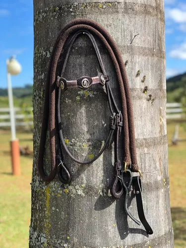 Almencla Maca de corda de rédea de cavalo, corda de puxar para cavalo,  acessórios para equitação para prática ao ar livre, auxílio de treinamento  de uso diário caça