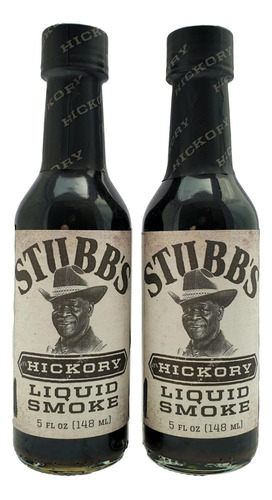 2 Piezas Stubb's Hickory Humo Líquido 148ml Importado