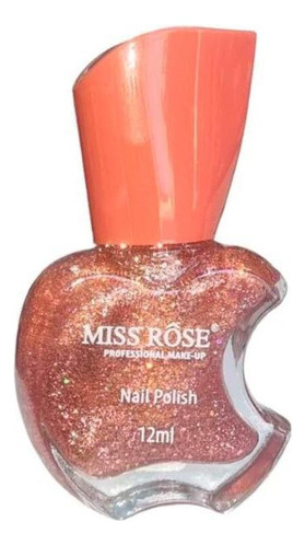 Esmalte Glitter A521 Miss Rose 12ml