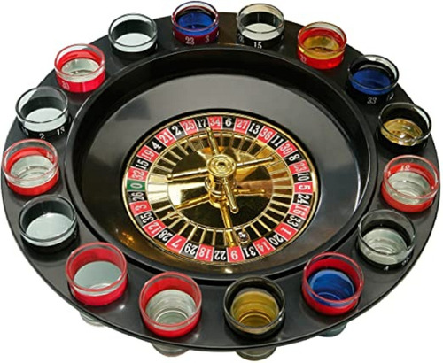 Ruleta Casino Shots 16 Vasos Bar Diversion Juego De Fiesta