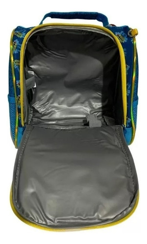 Mochila De Carrinho M Lancheiraestojo Patrulha Canina Cor Azul Desenho Do Tecido Lisa