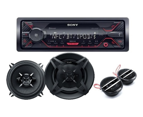 Combo Radio Sony Dsx-a410bt Parlantes Xs-fb1330 5 Tweeter Tx