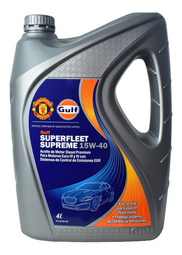 Aceite 15w40 Superfleet Supreme X 4 L Gulf