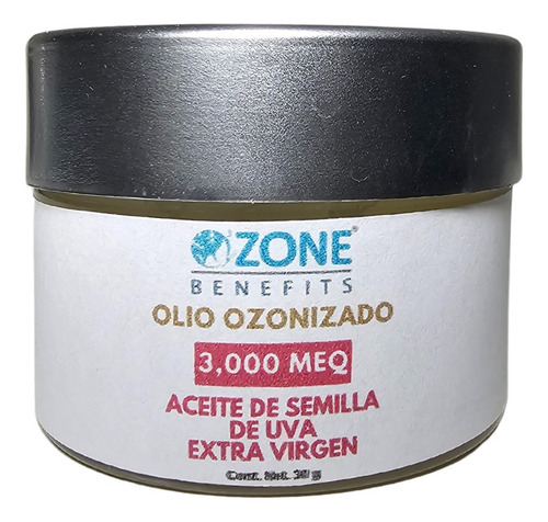 Aceite Ozonizado De Semilla De Uva 3,000 Meq - 30 G T Vidrio