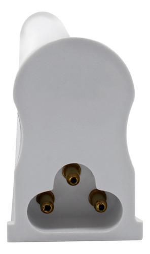 Kit 3 Tubular 6w T5 30cm C/ Calha Acoplada Completa Quente Luz Branco-quente 127/220V