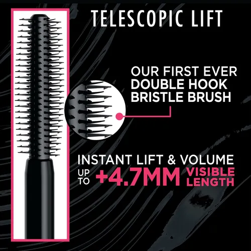 Máscara Loréal Paris Telescopic Lift Waterproof 10 Ml Negra