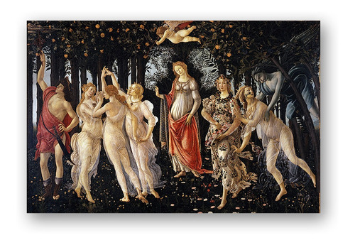 Giclée Lienzo Botticelli La Primavera Fine Art Reprod 106x69