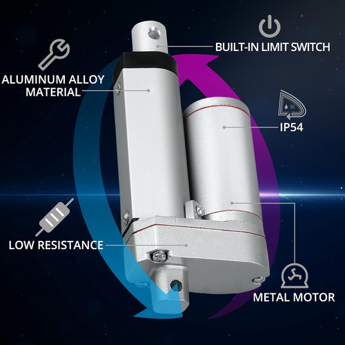 Dc 12 V 1500 N Motor De Actuador Lineal Auto Coche Rv A...