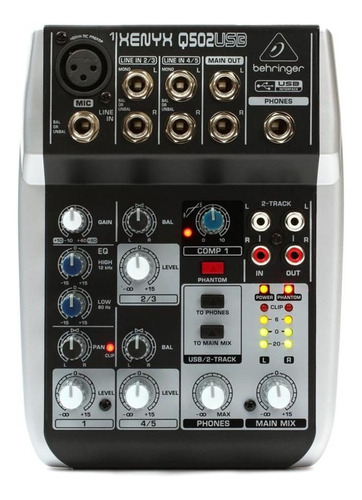 Consola Behringer Xenyx Q502 Usb 3 Canales Mixer Estudio