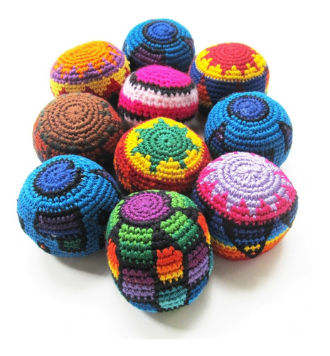 Pelota Fuchi Crochet Andina De Mamakolla (10 Unidades)