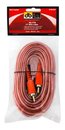 Cable RCA para audio DB Link XL17Z 17 pies 5.18 metros chapado en oro –  Audioshop México lo mejor en Car Audio en México