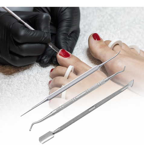 3 X 3 Piezas Herramientas De Manicura Pedicura Herramienta