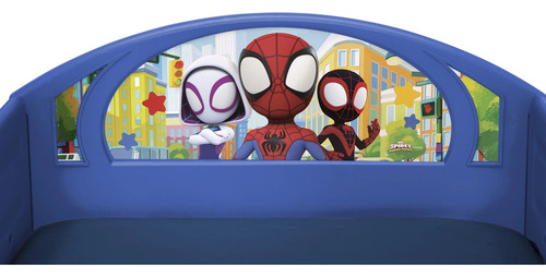Cama Infantil Para Niños 2 En 1 Spidey Y Sus Amigos Delta C Azul Spidey