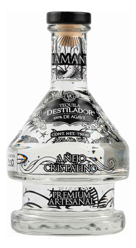 Tequila El Destilador Premium Añejo Cristalino 750 Ml