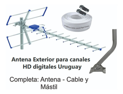 Imagen 2 de 5 de Antena Para Exterior Digital Canales De Aire, ** Ftatvhd **