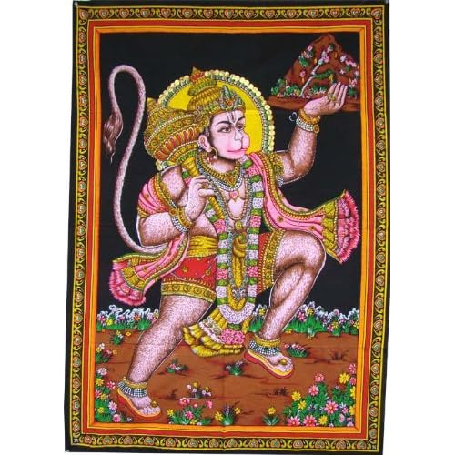 Tapiz De Tela De Algodón Grande De Hanuman, Dios Mono ...