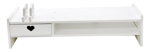 Soporte Elevador Para Monitor, Soporte De Blanco 1 Cajón