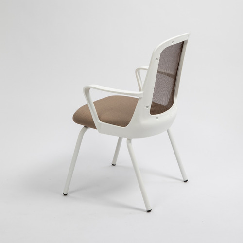 Silla De Oficina Fija Diseño Fresa White 