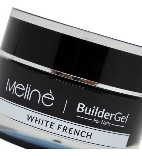 Meline Builder Gel Construccion Uñas Led White French 30gr