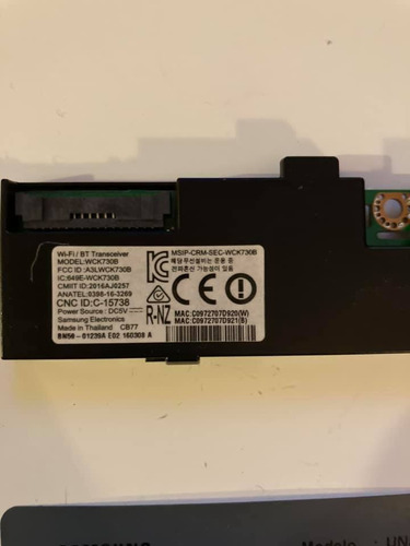 Modulo Wifi Y Bluetooth Para Televisor Samsung Un55ks9000g (Usado)