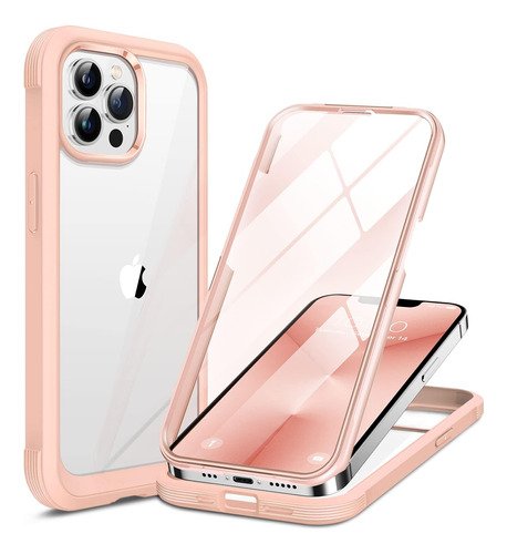 Funda Miracase Para iPhone 13 Pro-rosado