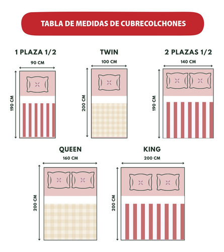 Cubre Colchón Impermeable Funda Protectora De 1 Plaza Y 1/2 1 1/2 Plaza