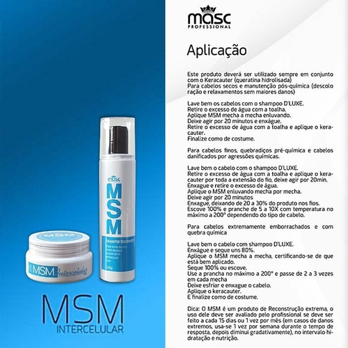 3 Reconstrução Capilar Shampoo + Máscara 250g Masc Prof
