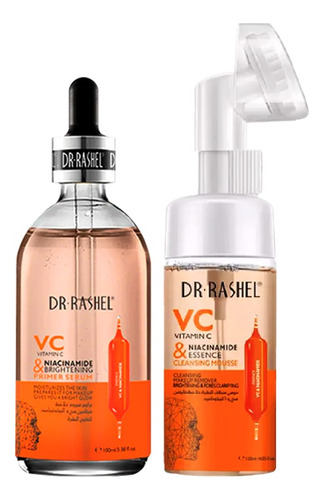 Primer Serum + Limpiador Facial Espuma Vitamina C Dr Rashel