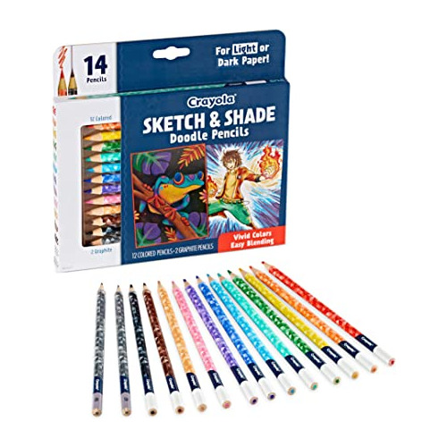 Lápices De Arte Crayola Para Dibujar Y Sombrear, Lápices D