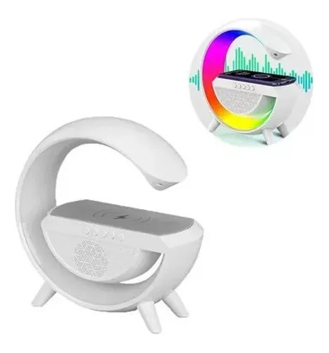 Bocina Bluetooth Altavoz Cargador Inalámbrico Led Rgb