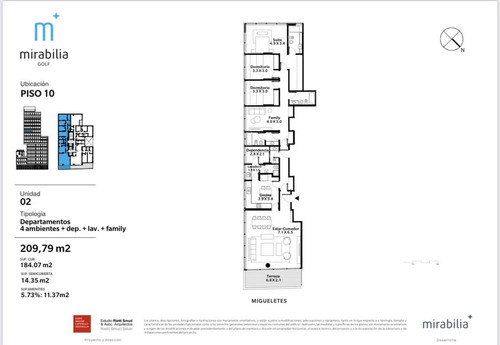 Imagen 8 de 9 de Departamento - Belgrano - 4 Ambientes - Mirabilia Golf - Coch - Seguridad - Amenities
