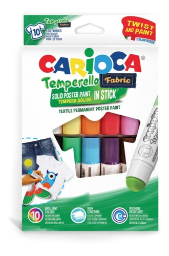 10 Temperas Solidas Para Tela Fabric Carioca Temperello 