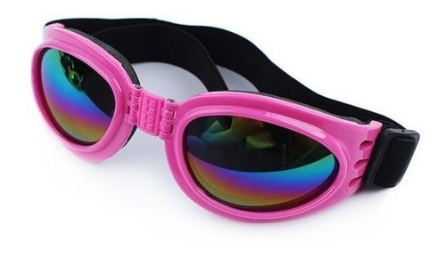 Lentes Goggles Para Perros Gafas Lentes Raza Mediana Rosa Doogles Tamaño del collar Mediano