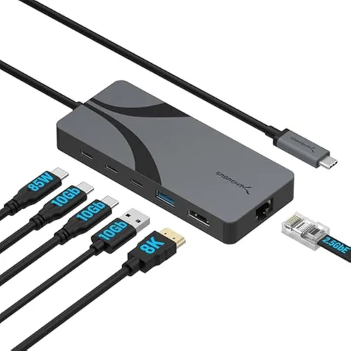 Sabrent Hub Usb4, Hub De Base De Viaje Con 2