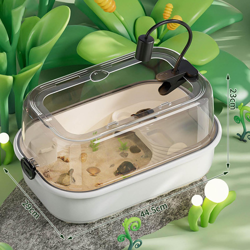 Recinto Para Tortugas De Agua Con Terraza Solar Blanco