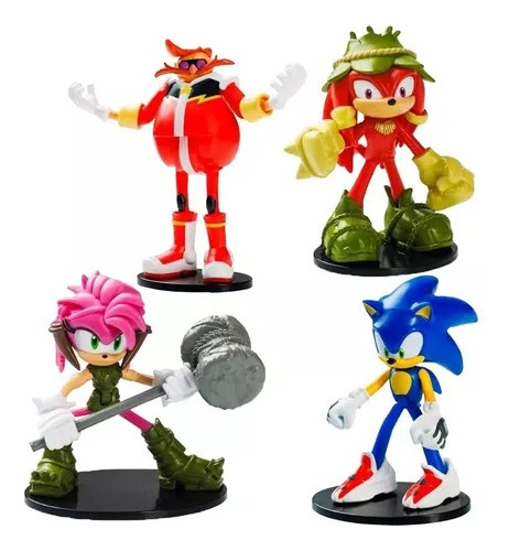 Sonic Prime Figuras De Accion Pack X4 