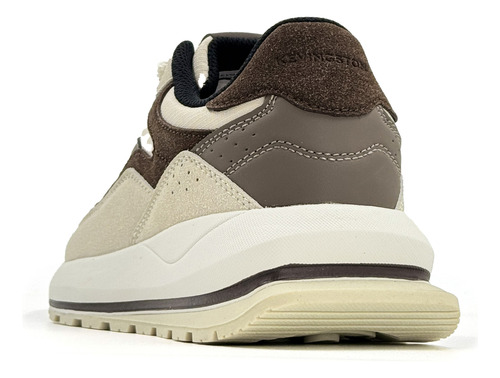 Zapatilla Hombre Moda Beige Fina Chocolate Lewis Kevingston